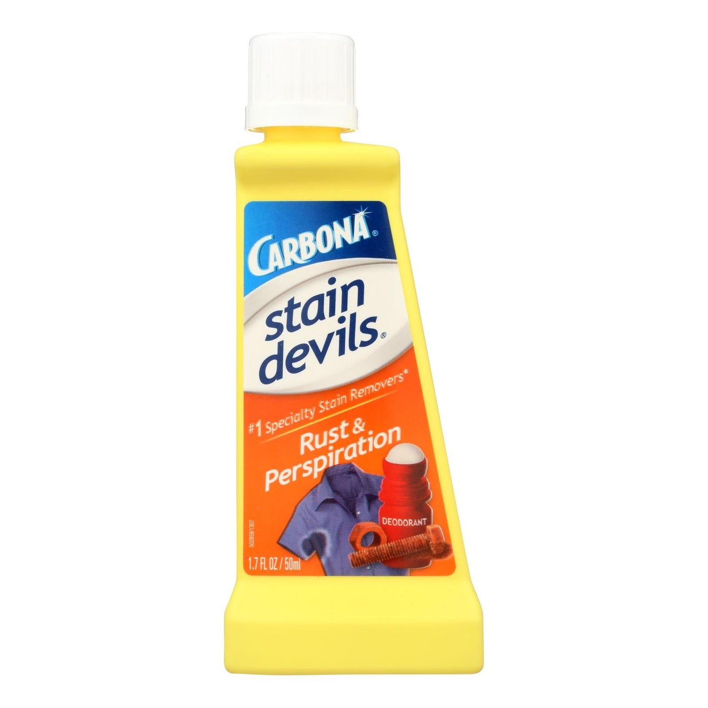 Carbona Stain Devils #9 Rust & Perspiration Remover (Case of 6) - 1.7 Oz Professional Laundry Cleaner for Deodorant Stains
