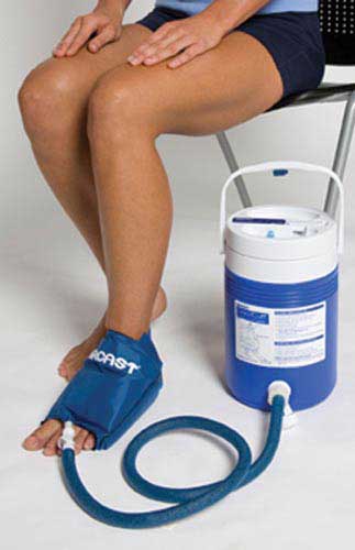 Aircast Cryo/Cuff System - Large Foot - with Gravity Cooler - Cold & Compression Therapy