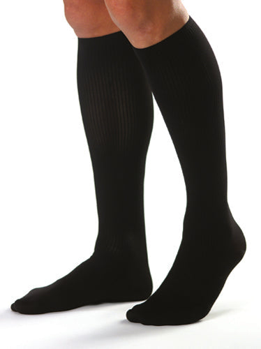 Jobst for Men 20-30 mmHg Knee High Compression Stockings - Black X-Large (Pair)