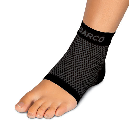 DCS Plantar Fasciitis Sleeve - Medium Black - Women's 7-10.5/Men's 6-9.5 - Plantar Fascia Support & Pain Relief