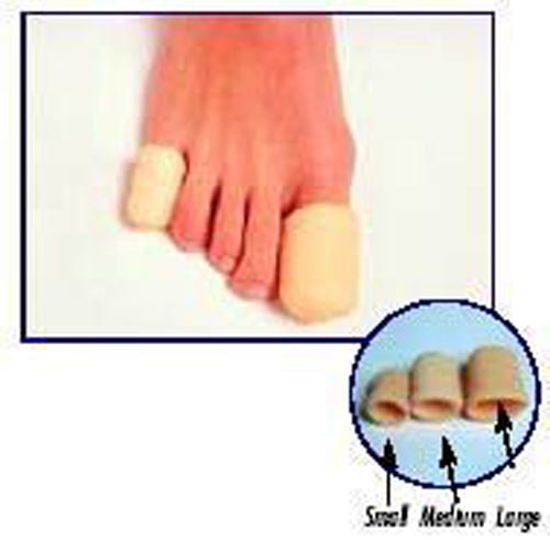 Toe Caps - Medium - Pk/3 - Soft Cushions for Corns, Nail Protection, and Pressure Relief