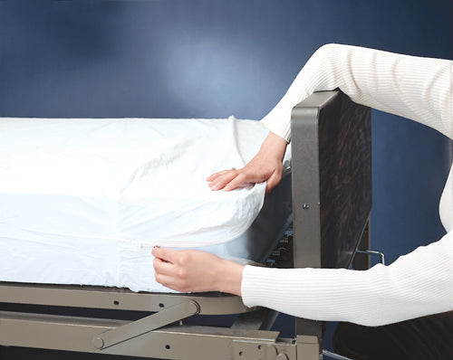 Waterproof Contour Mattress Cover 36 x 80 x 6 Hospital Bed Size - Heavy Gauge Plastic