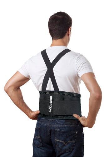 ObusForme Back Support Belt - Unisex Large/X-Large - Black - Lower Back Pain Relief & Posture Correction