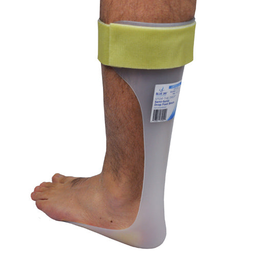 Semi-Solid Drop Foot Brace AFO - Large Left - Enhanced Dorsiflexion Assist