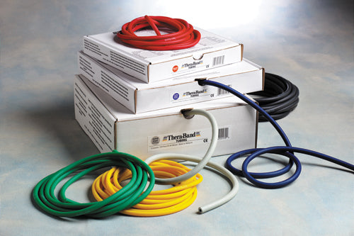 Thera-Band Tan Resistance Exercise Tubing - 100 ft - Extra Thin Physical Therapy Band
