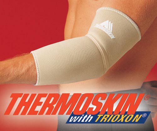 Thermoskin Elbow Support - XL, 14-15.75 in, Beige - for Tennis & Golfer's Elbow Relief