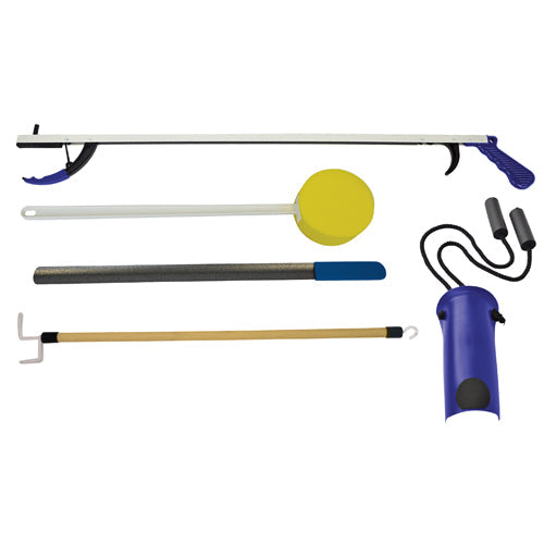 5-Piece Hip Kit with 32" Reacher - Post Surgery Mobility Aid