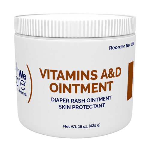 Vitamins A & D Ointment 15 oz Jar - Skin Protectant & Diaper Rash Relief Each