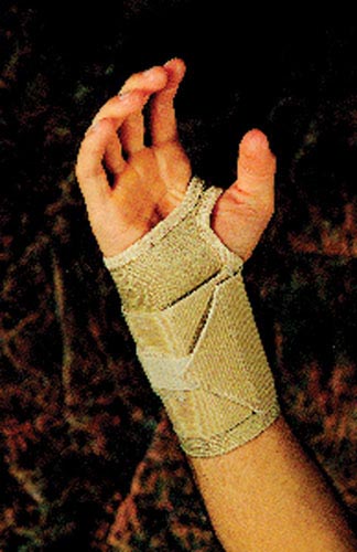 Right Wrist Brace with Duo-Tension Strap, Plastic Insert, Small (2 1/2 - 3 Sport)