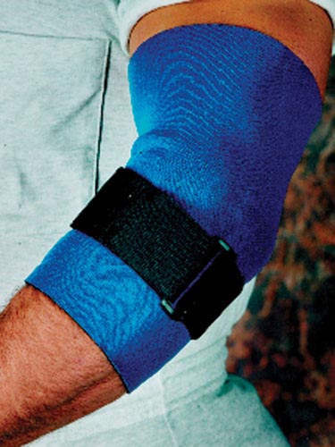 Sportaid Tennis Elbow Sleeve - Medium 10-11" Neoprene Support with Tension Strap