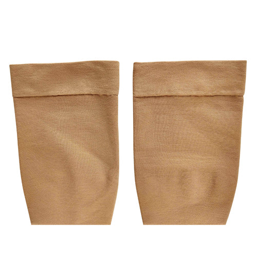 30-40 mmHg Compression Stockings, Below Knee, Closed Toe, Large - Beige