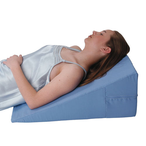 Bed Wedge for Acid Reflux, Snoring - 1/4 to 4 x 24 x 24 Inch Foam Incline, Blue