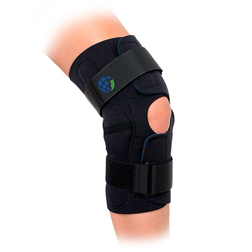 Wrap-Around Hinged Knee Brace XX-Large, 19.5-22" Circumference - Ligament Support