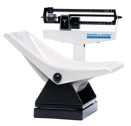 Pediatric Beam Scale with Measuring Tape and Child Seat, 130 Lbs Capacity