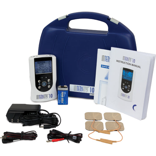 InTENSity 10 Digital TENS Unit - 2 Channel Pain Relief Device with AC/DC Adapter