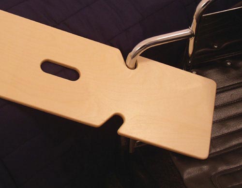 SafetySure 24" Wood Transfer Board - Double Notch, Universal Left/Right