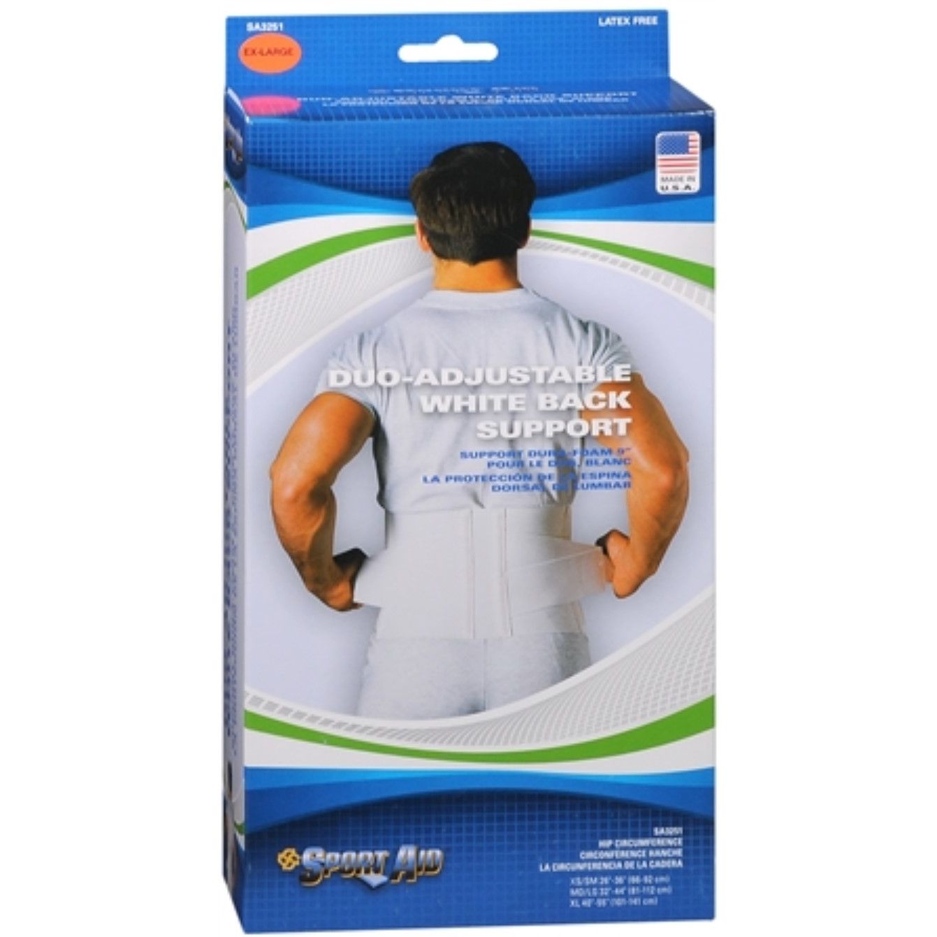 Sport Aid Back Belt DuroFoam 9 X-Lge