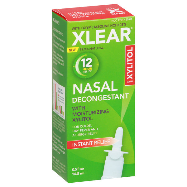 Xlear® 12 Hour Decongestant Nasal Spray – Oxymetazoline HCl with Xylitol