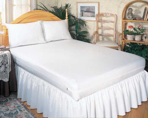 Allergy Relief Pillow Cover - Standard Size - Zippered, Dust Mite Barrier