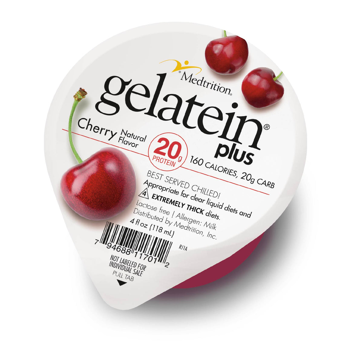 Medtrition Gelatein Plus Pineapple High Protein Gelatin, 4-ounce Cup MK