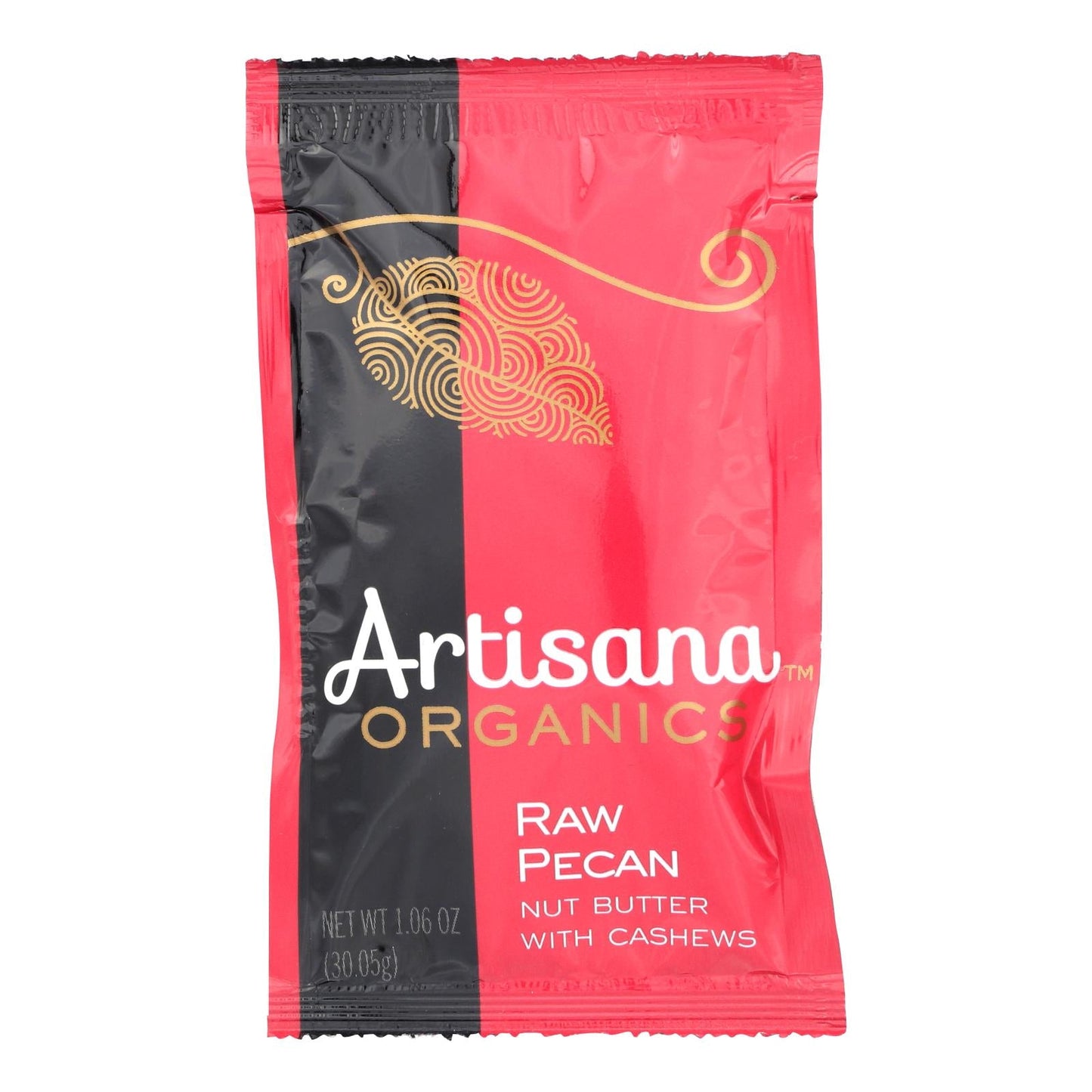 Artisana Organics Raw Pecan Butter Squeeze Packs | Case of 10 | 1.06 Oz | Vegan, Gluten-Free, Kosher Nut Spread