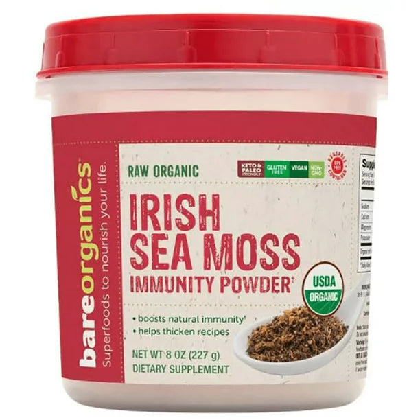 Bare Organics - Irish Sea Moss Powder 8 Oz