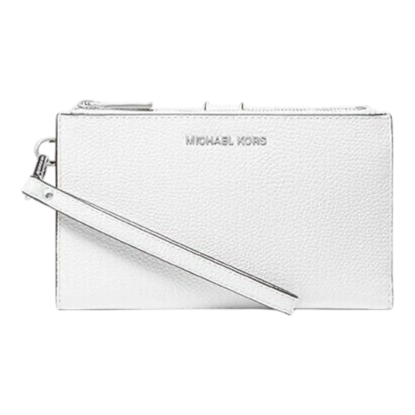 Michael Kors Adele Women Wristlet Optic White Leather Smartphone Wallet