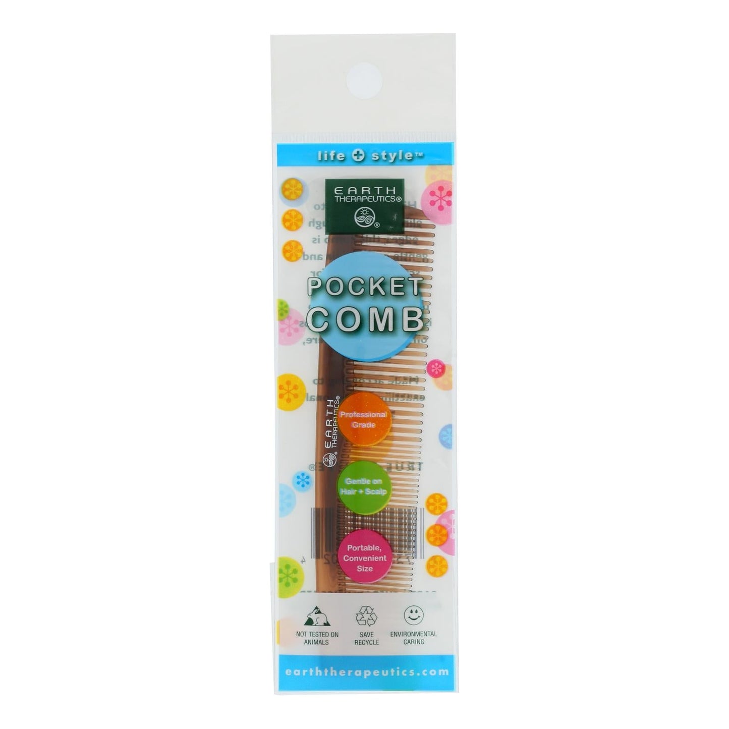 Earth Therapeutics Pocket Comb for Easy Detangling
