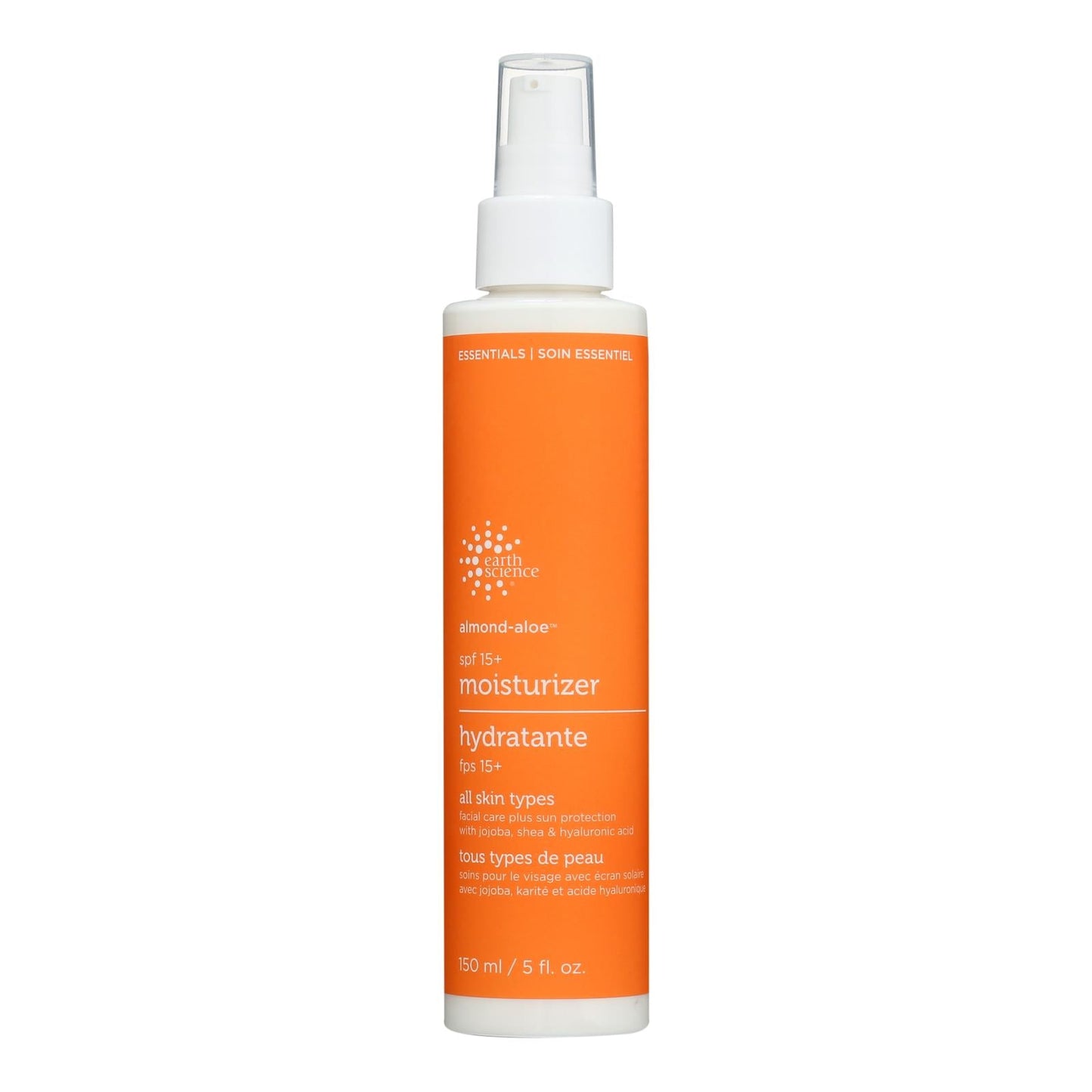 Earth Science Face Moisturizer with SPF 15, Calming Almond & Aloe Vera, 5 Fl Oz