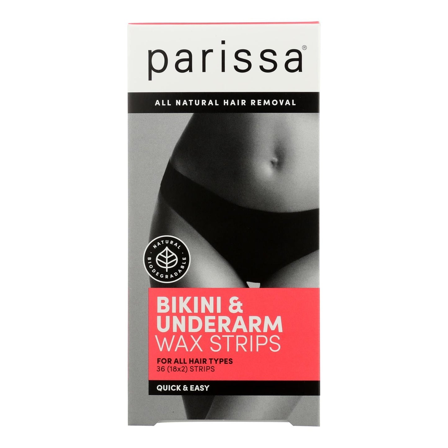 Parissa Wax Strips - Gentle Formula for Bikini Underarm Smooth Skin for Weeks (36 ct.)