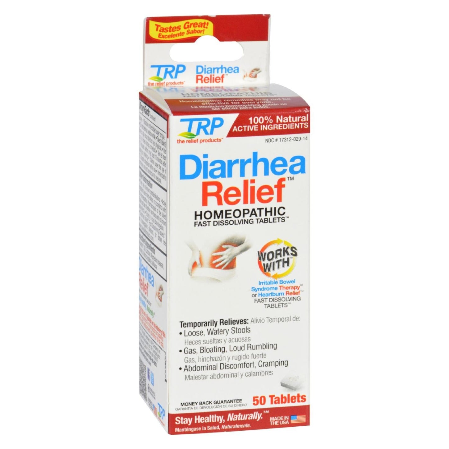 Trp Diarrhea Relief (50 Tablets): Natural Support In Case of Diarrhea