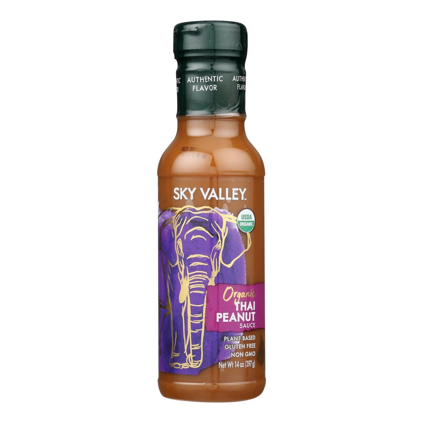 Premium Sky Valley Thai Peanut Sauce, Spicy (14 Oz., Pack of 6)