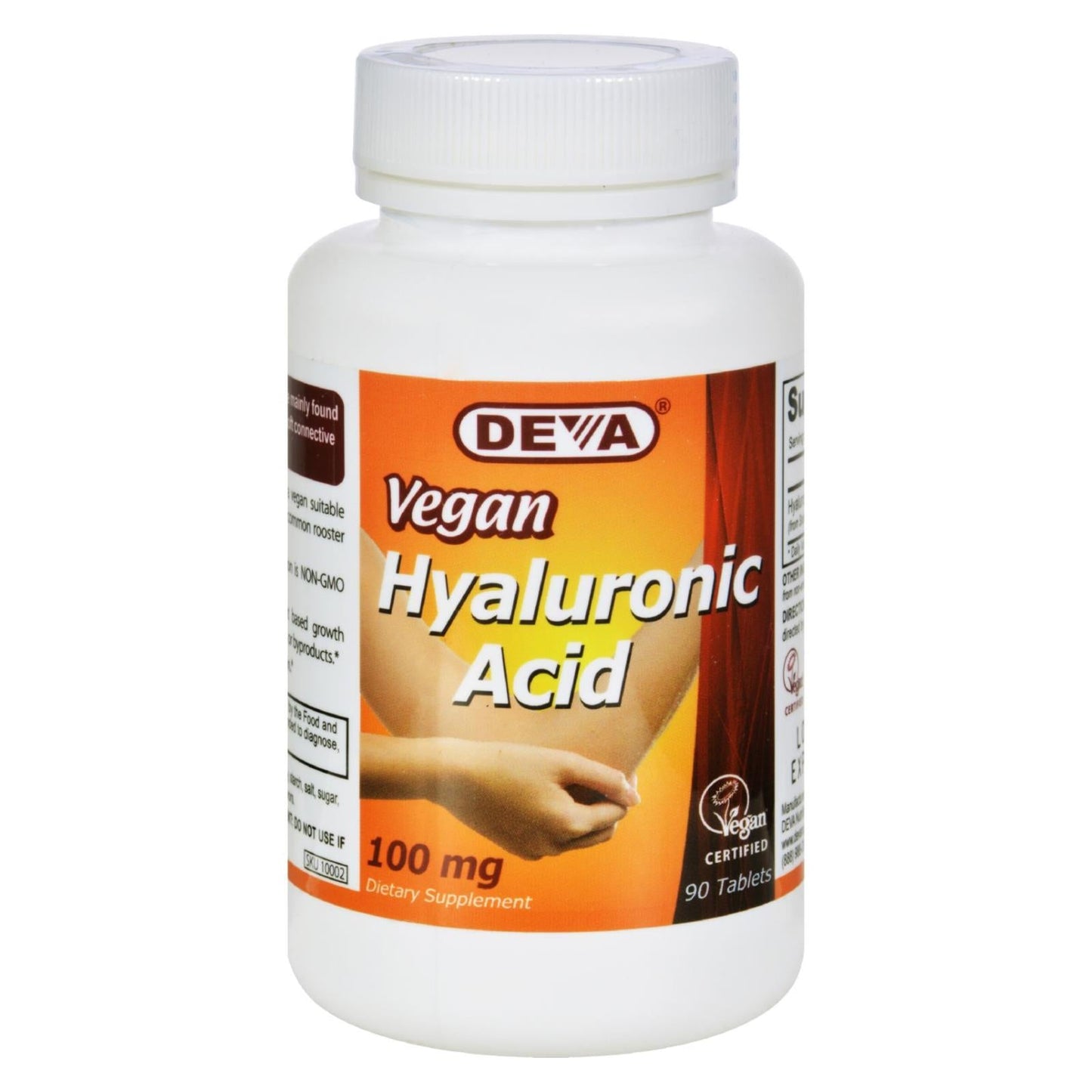 Vegan Hyaluronic Acid by Deva - 100 Mg - 90 Tablets