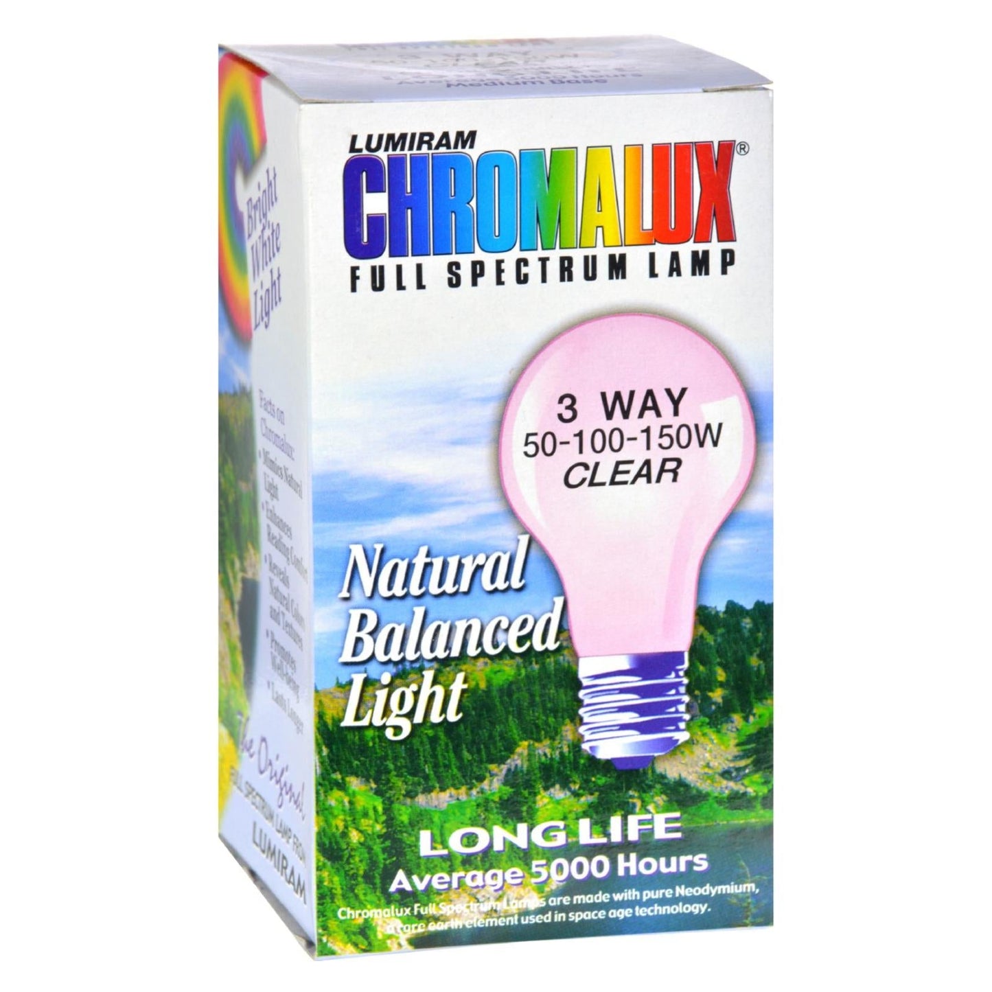 ChromaLux Standard Clear 3-Way 150w-100w-60w Light Bulb
