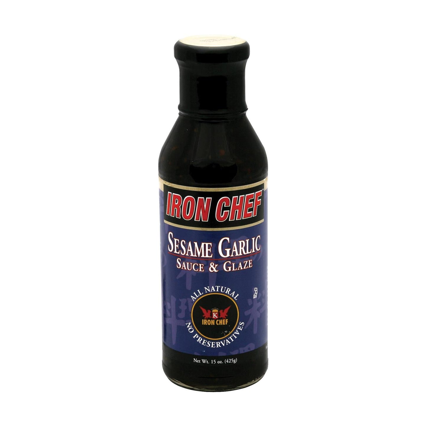 Iron Chef Sesame Garlic Sauce and Glaze - Pack of Six 15 Oz. Bottles