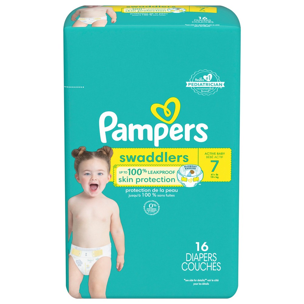 Pampers Swaddlers Baby Diapers Size 16Ct