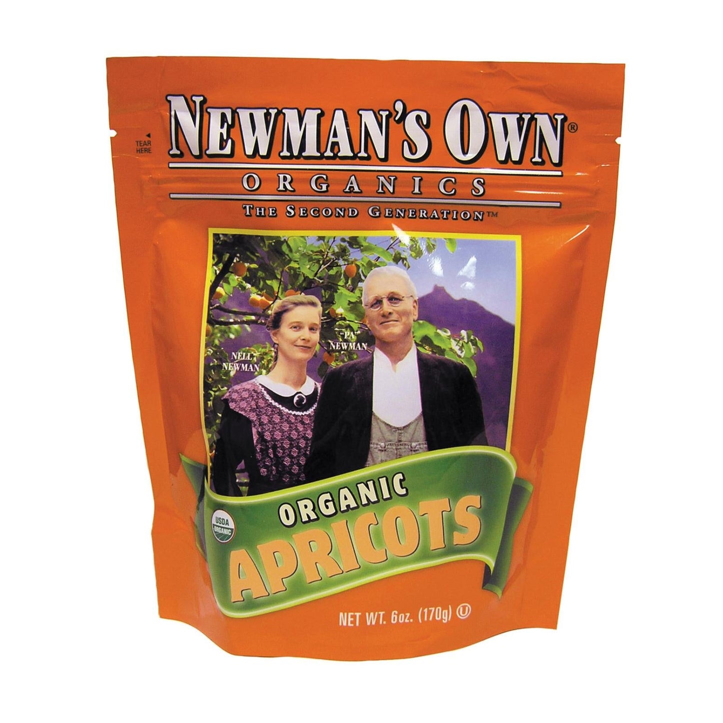 Newman's Own Organics Premium Dried Apricots (Pack of 12) - USDA Organic, Unsweetened, Non-GMO, Vegan
