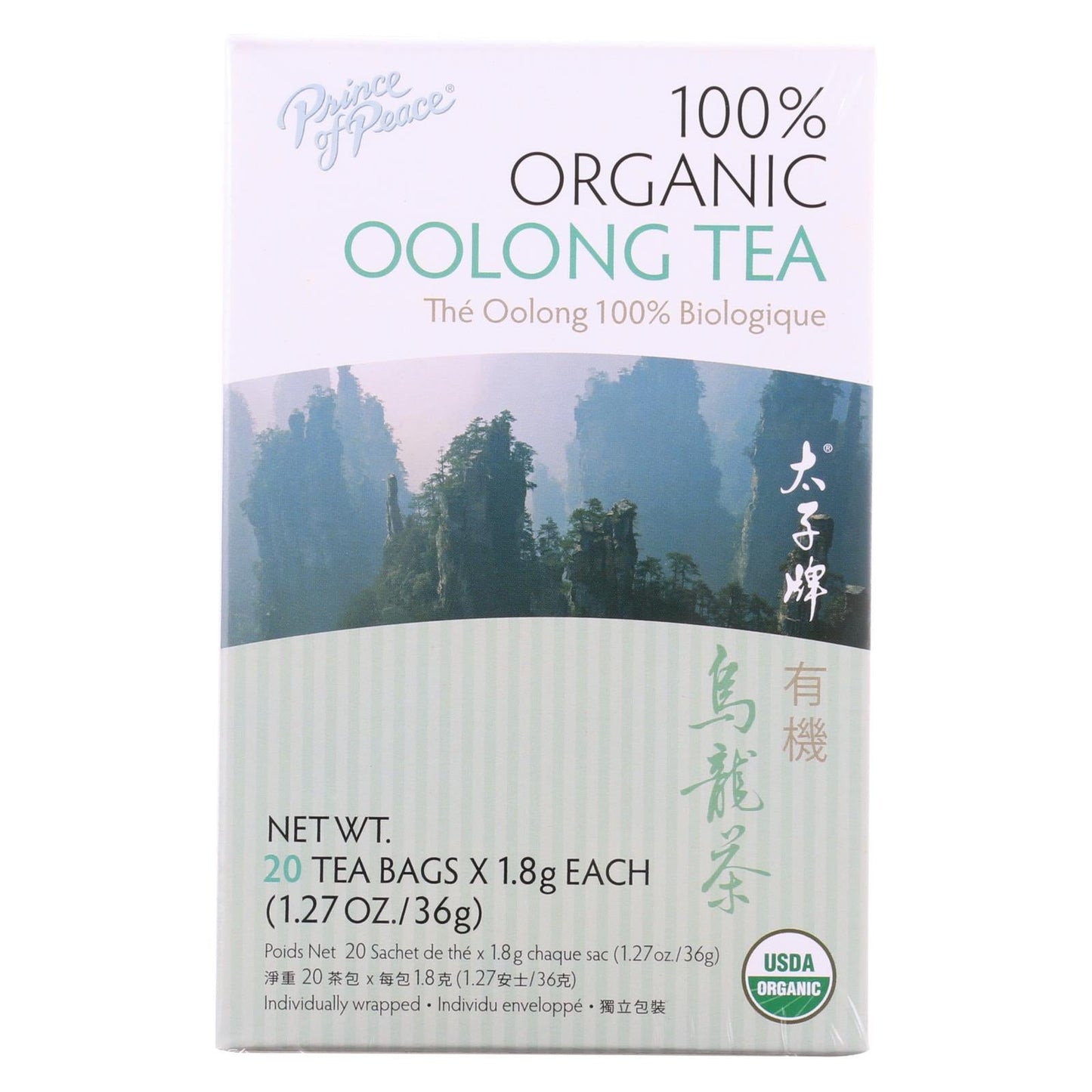 Prince of Peace Organic Oolong Tea, 20 Count