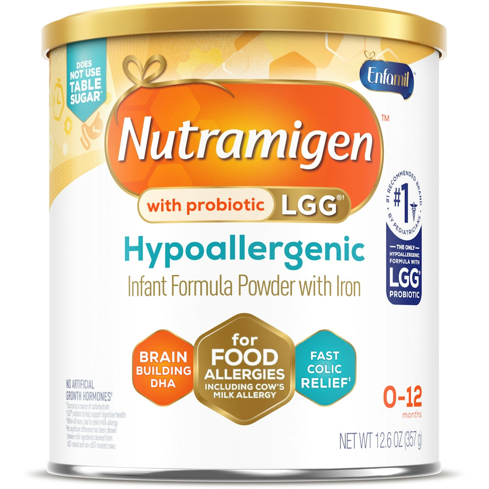 Nutramigen 0-12 Months,, Hypoallergenic Powder With Iron Infant Formula 12.6 Oz