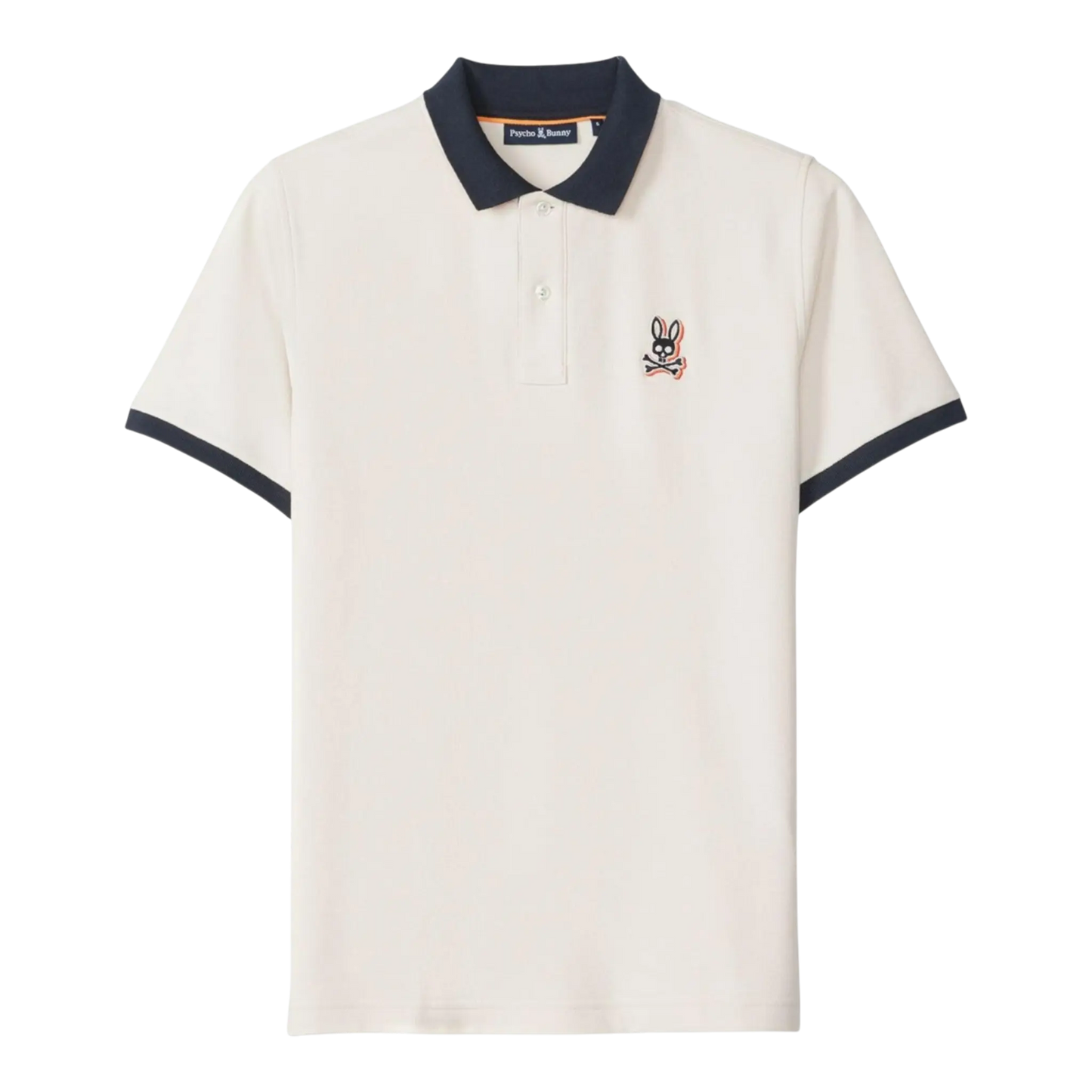 Psycho Bunny Sanderson Pique Polo Men Polo Shirt Natural Linen