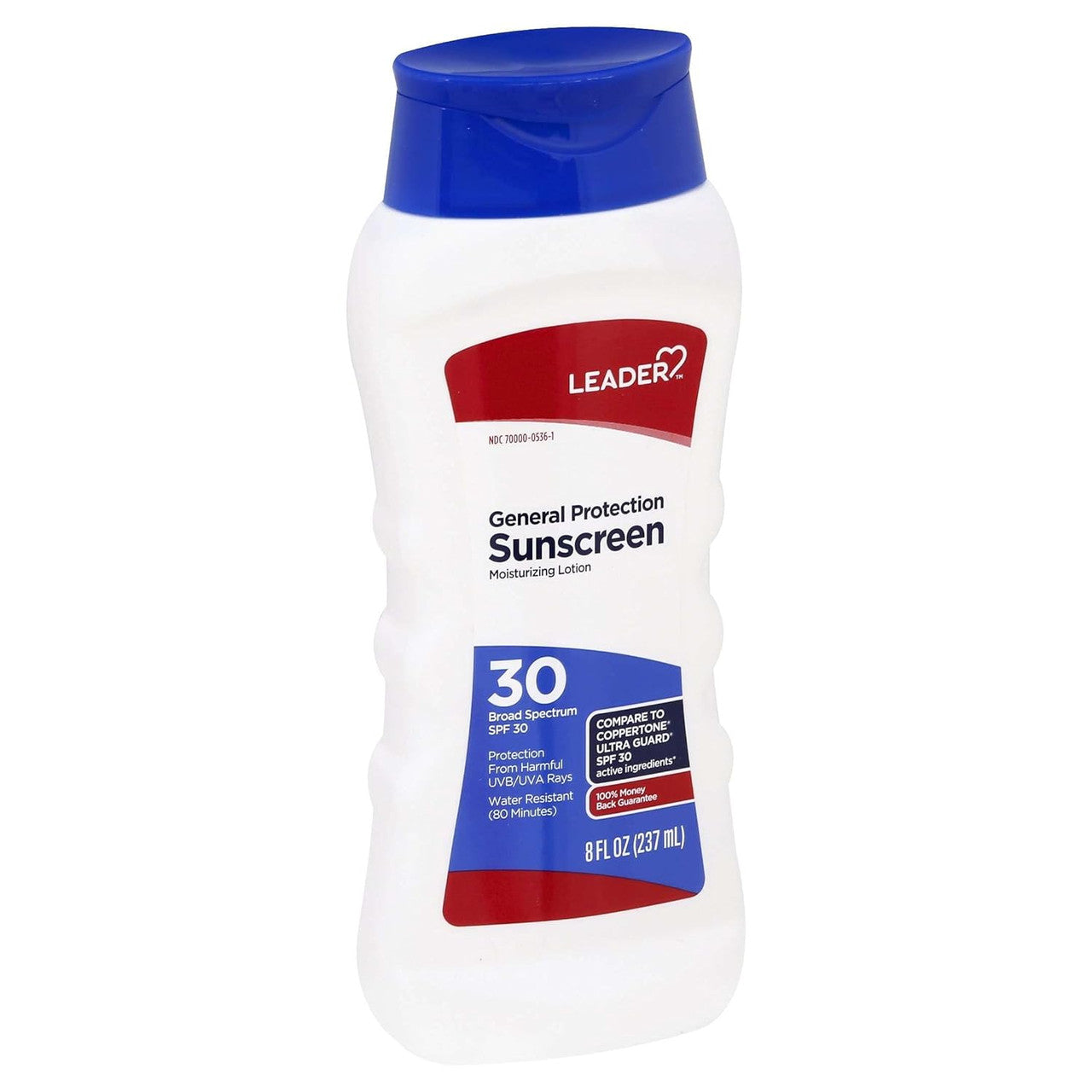 Leader Sunscreen Lotion SPF 30 | Broad Spectrum UVA/UVB Protection | Water Resistant | 8 oz