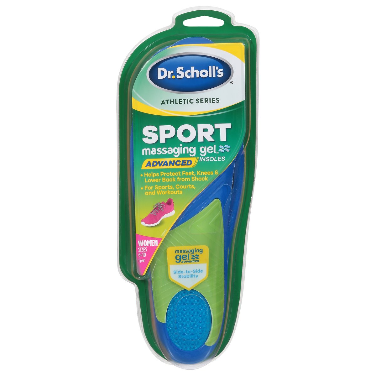 Dr. Scholl's Women's Active All Purpose Sport & Fitness Insoles Shoe Size 6- 10 1Ea