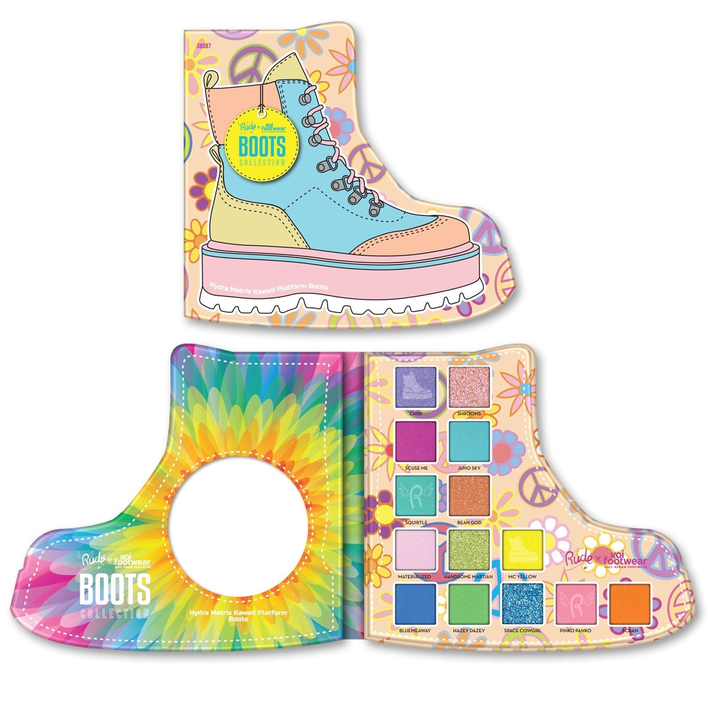 RUDE X KOI FOOTWEAR Boots Collection - Hydra Matrix Kawaii Platform Boots - Hydra Matrix Kawaii Platform Boots