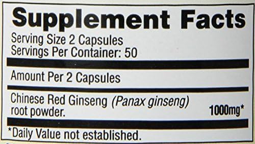 Imperial Elixir Chinese Red Ginseng, 100 Capsules