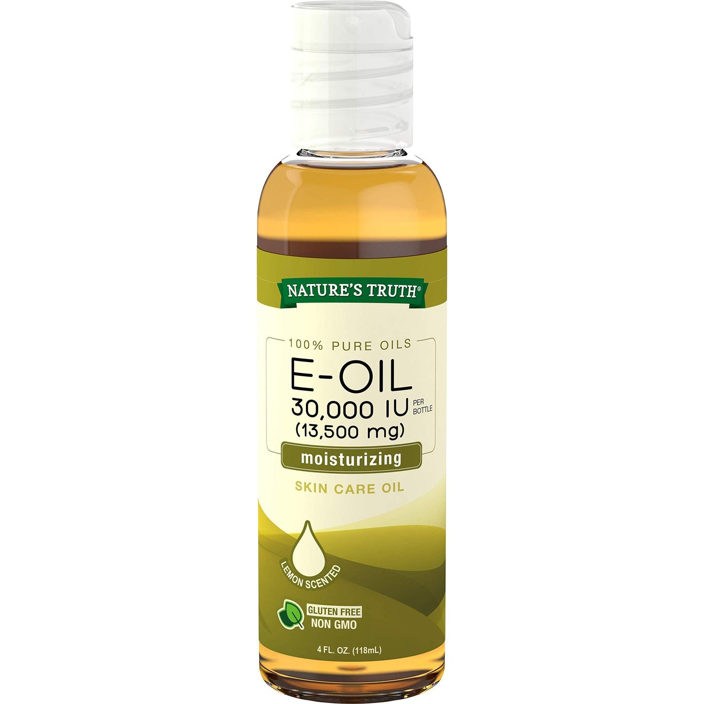 Nature's Truth E-Oil Skin Care Oil Lemon Scented, 30000 IU, 4 Oz