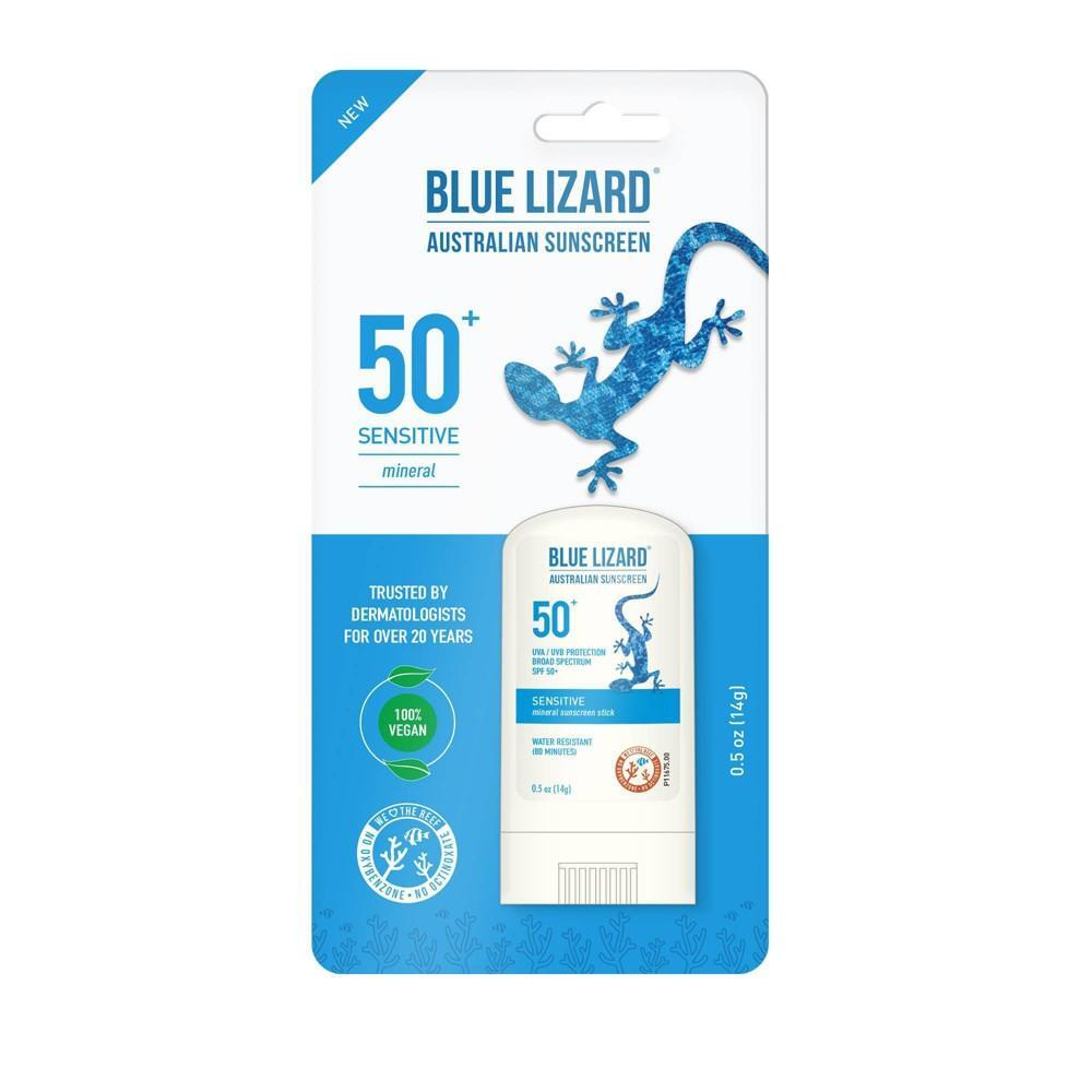 Blue Lizard Sensitive Mineral Sunscreen Stick SPF 50+ .5 Oz
