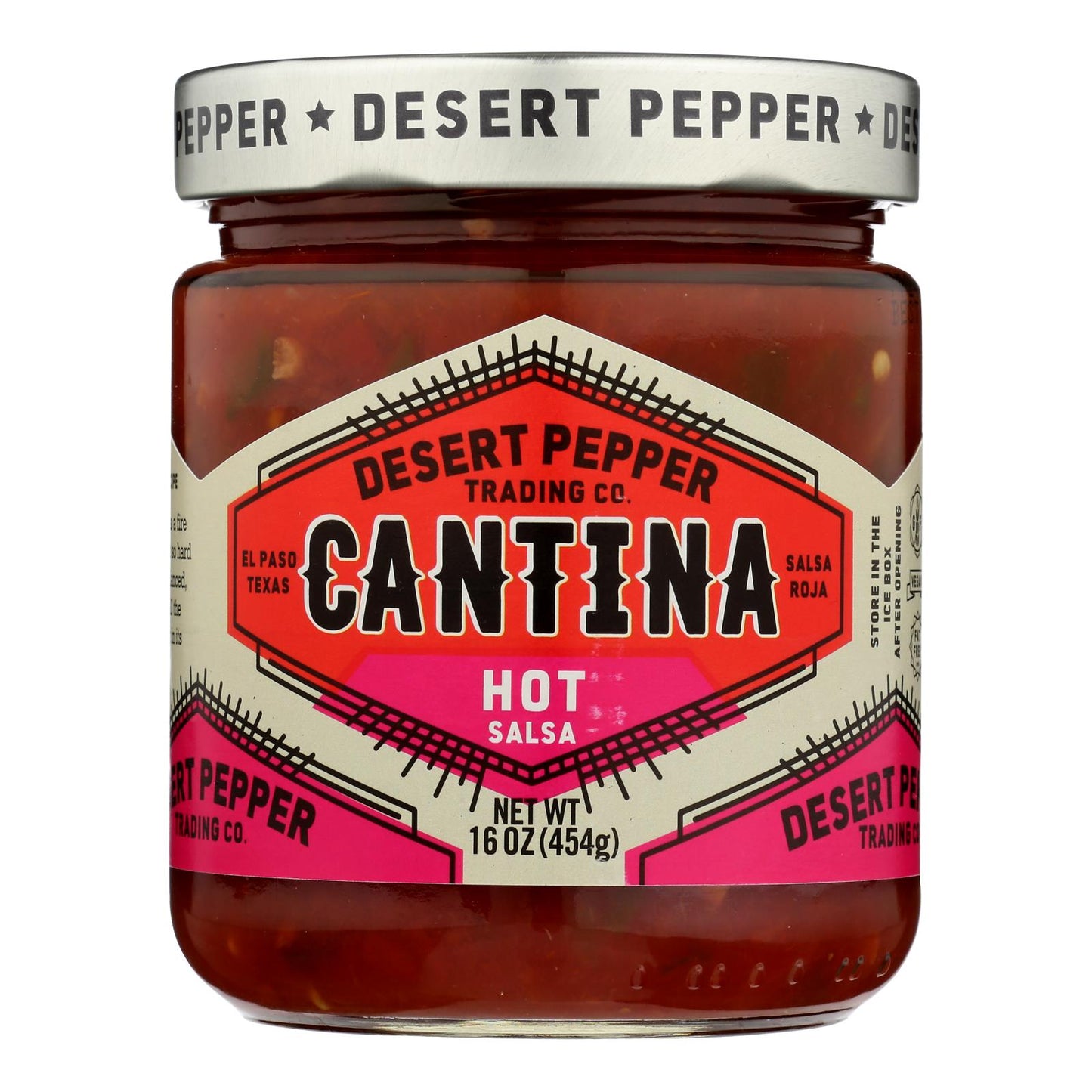 Desert Pepper Trading Cantina Salsa, Hot Red, 16 oz (Pack of 6)