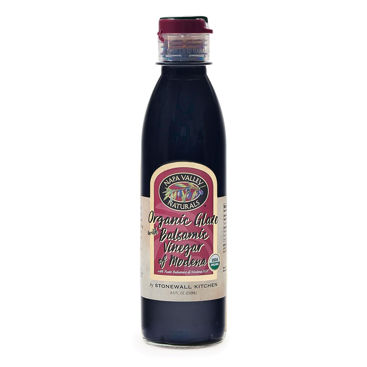Napa Valley Naturals - Organic Balsamic Glaze, 8.5 fl oz (Pack of 6) - Italian Made Glaze