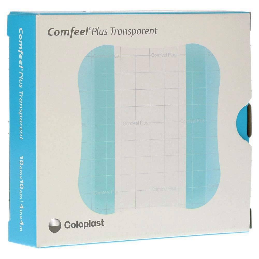 Coloplast Comfeel Plus Ulcer Dressing, 4 x 4 Inch (10 Count Box)