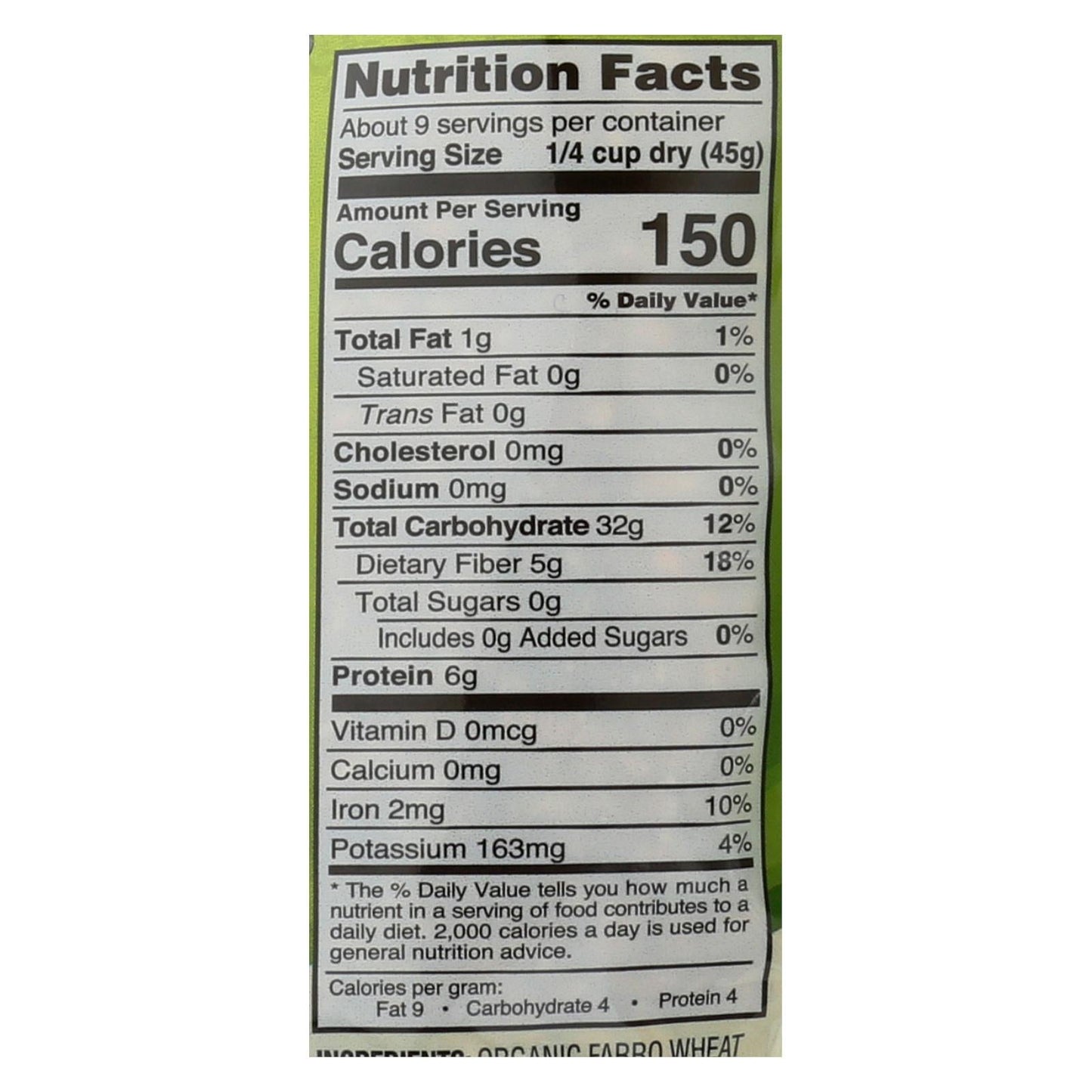 Pearled Farro by Nature's Earthly Choice (Pack of 6) - 14 Oz. Italian